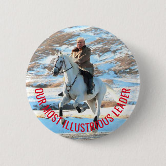 Trump Jong-un 6 Cm Round Badge
