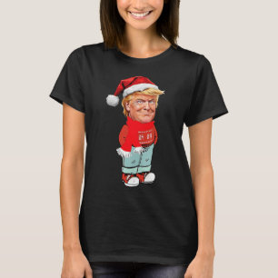 Trump Just A Chill Guy Funny Christmas Design T-Shirt