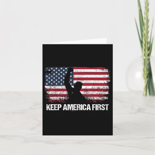 Trump Keep America First  Card (Front)