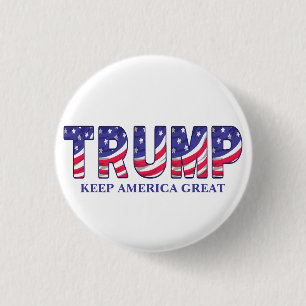  Trump Keep America Great  Gift  3 Cm Round Badge