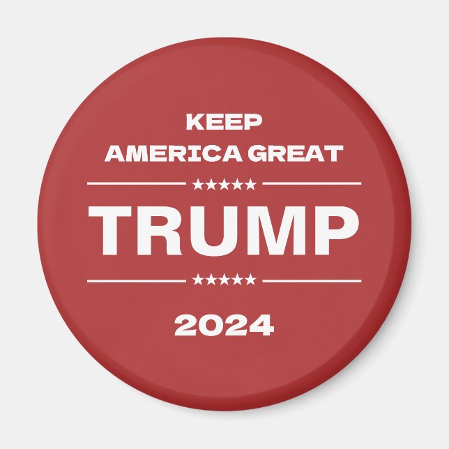 Trump Keep America Great President 2024 Magnet (Front)