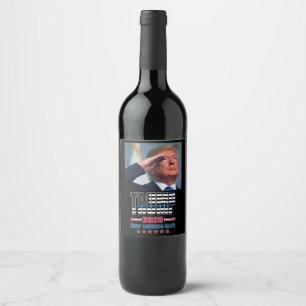Trump Keep America Safe Wine Label