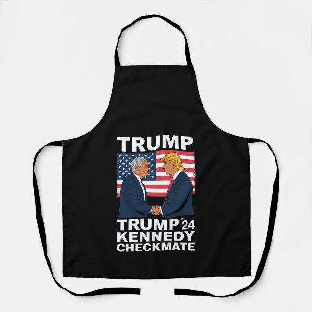 Trump Kennedy Checkmate 2024 Vote Trump Kennedy  Apron (Front)