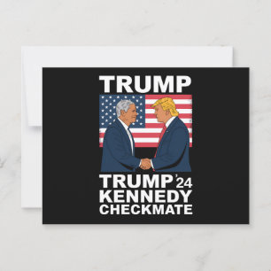 Trump Kennedy Checkmate 2024 Vote Trump Kennedy  Postcard