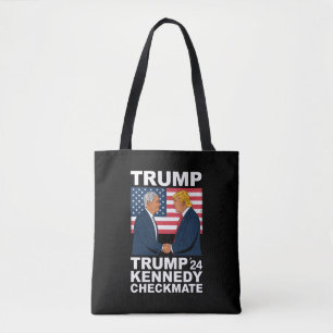 Trump Kennedy Checkmate 2024 Vote Trump Kennedy  Tote Bag
