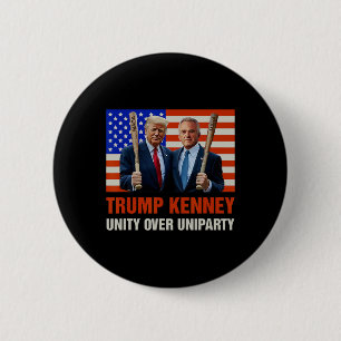 Trump Kennedy Unity Over Uniparty 2025 Funny Elect 6 Cm Round Badge
