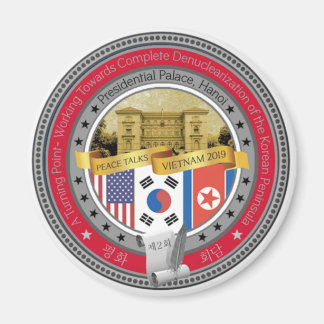 Trump Kim 2 Peace Summit. Magnet