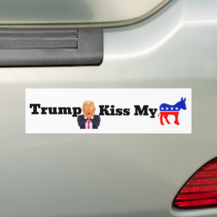 Trump Kiss My Bumper Sticker