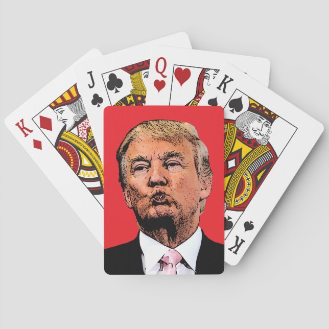 TRUMP KISS PLAYING CARDS (Back)