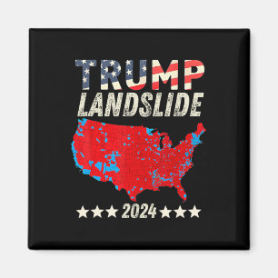 Trump Landslide 2024 Electoral Map Support Trump W Magnet