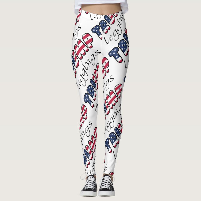 Trump Leggings Patriotic Election Gear any Colour (Front)