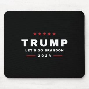 Trump Let's Go Brandon 4th Of July 2024 Maga Tee Mouse Mat