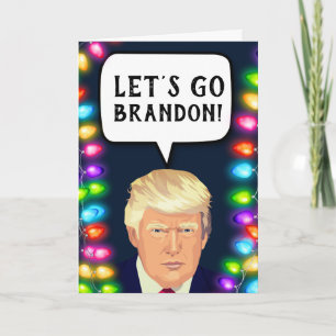TRUMP LET'S GO BRANDON! CHRISTMAS Greeting Cards
