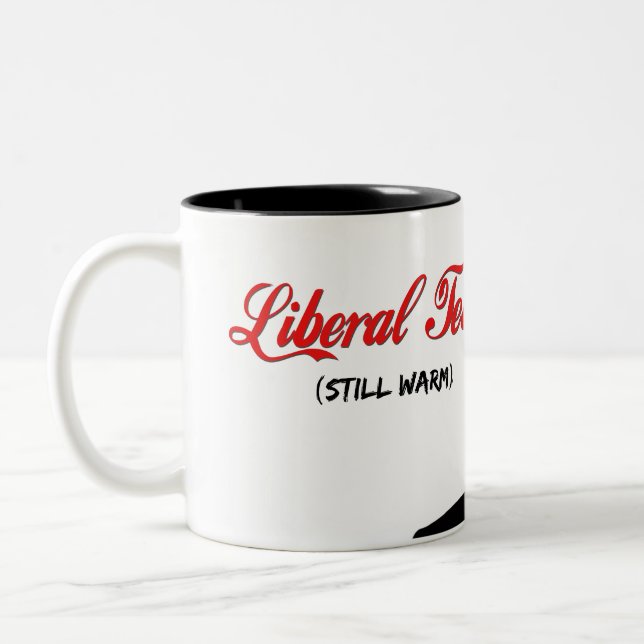 Trump liberal tears Two-Tone coffee mug (Left)