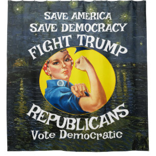 Trump Liberty Suspends Midterm Elections Hz Wsrjd Shower Curtain