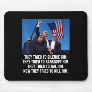 Trump Lives, Trump Fight -fight- Fight 2024 Mouse Mat