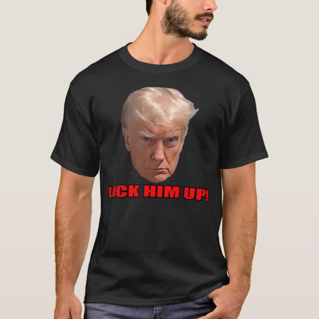 Trump Lock Him Up T-Shirt (Front)