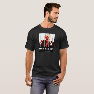 Trump - Lock Him Up - t-shirt, grey, large pic T-Shirt