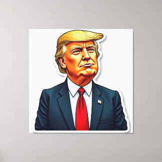Trump Looking Dignified Canvas Print