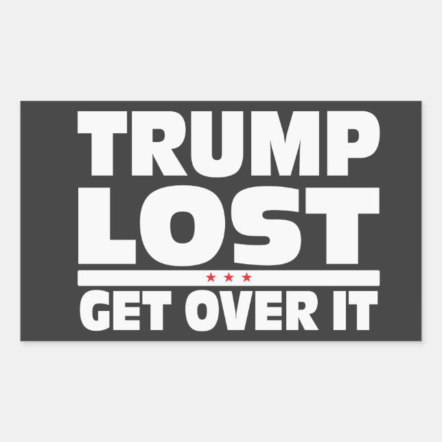 Trump Lost | Anti Donald Trump | 2020 Election  Rectangular Sticker (Front)