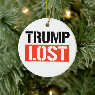 Trump Lost Ceramic Tree Decoration