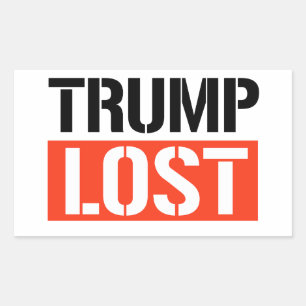 Trump Lost Rectangular Sticker