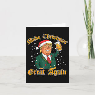 Trump Lover Merry Christmas With Trump Brothers  Card