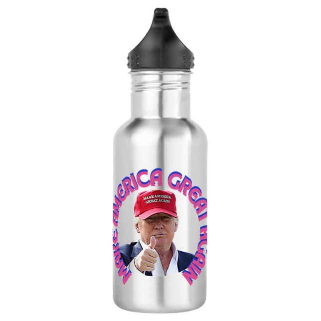 Trump Lover Water Bottle (18 oz) (Right)