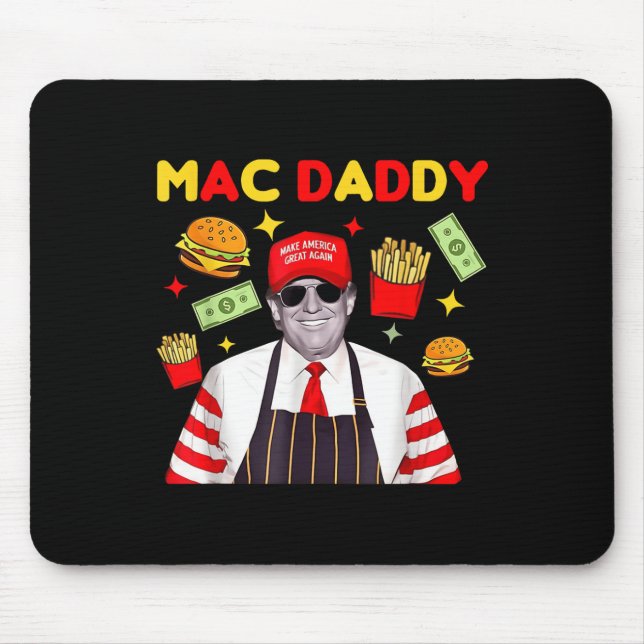 Trump Mac Daddy Uni - Black - Small - Short Sleeve Mouse Mat (Front)
