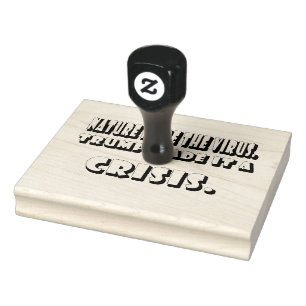 Trump Made Coronavirus A Crisis White Text Rubber Stamp