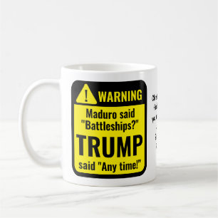 Trump Maduro Battleships Funny Personalized Coffee Mug