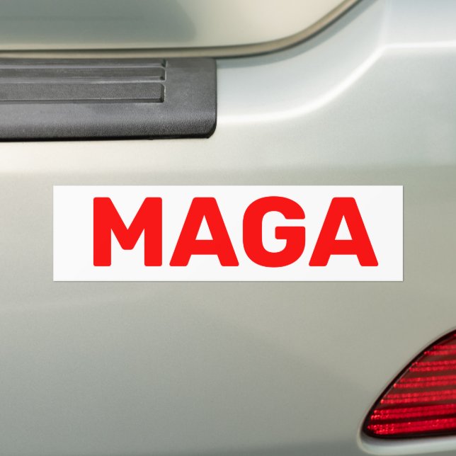 Trump Maga 2024  Bumper Sticker (On Car)