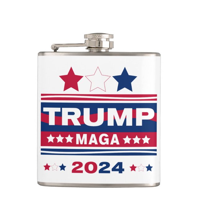 TRUMP~MAGA~2024 HIP FLASK (Front)
