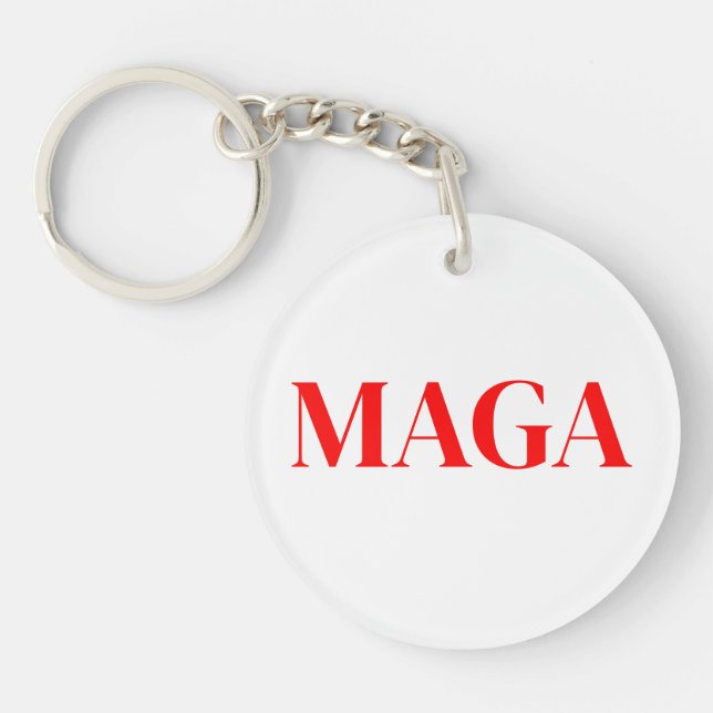 Trump Maga 2024  Key Ring (Front)
