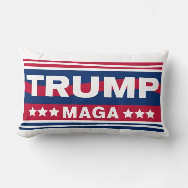 TRUMP~MAGA~2024 LUMBAR CUSHION (Front)