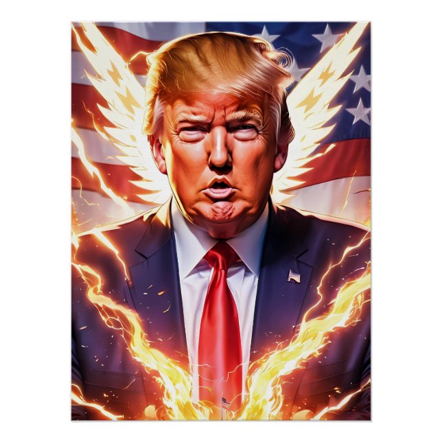 Trump MAGA 2024 Save America Glossy Poster (Front)