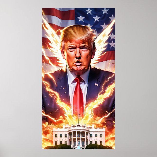 Trump MAGA 2024 Save America Value Poster (Front)