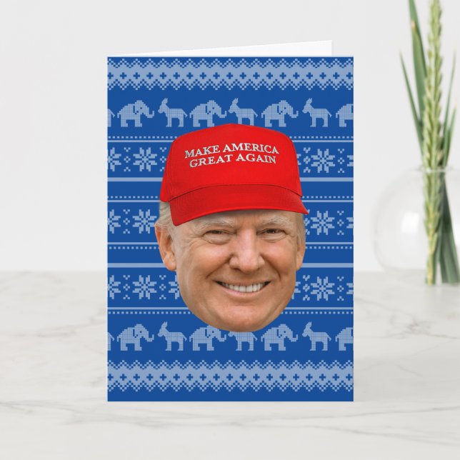 TRUMP MAGA Christmas Card (Front)