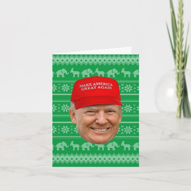 TRUMP MAGA Christmas Card (Front)