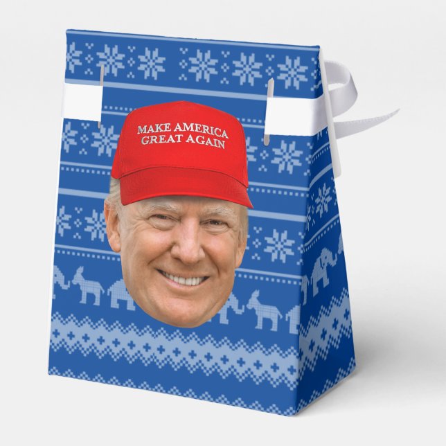TRUMP MAGA Christmas Favour Box (Back Side)