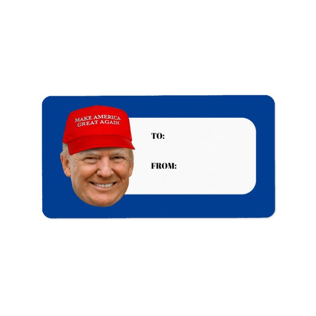 TRUMP MAGA Christmas Label (Front)
