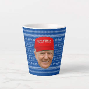 TRUMP MAGA Christmas Latte Mug