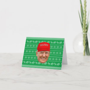 TRUMP MAGA Christmas Thank You Card
