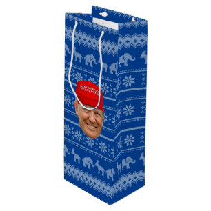 TRUMP MAGA Christmas Wine Gift Bag