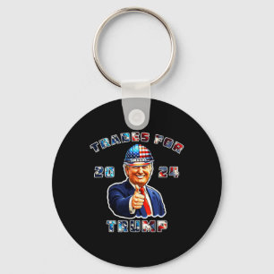 Trump Maga I'm Voting Trades For Trump 2024 Key Ring