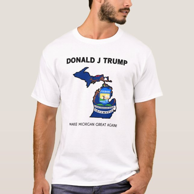 Trump MAGA Michigan T-Shirt (Front)