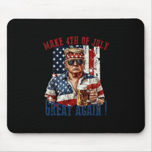 Trump Make 4th Of July Great Again Mouse Mat