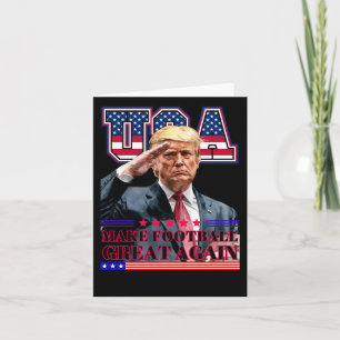Trump Make America Football Great Again 1  Card