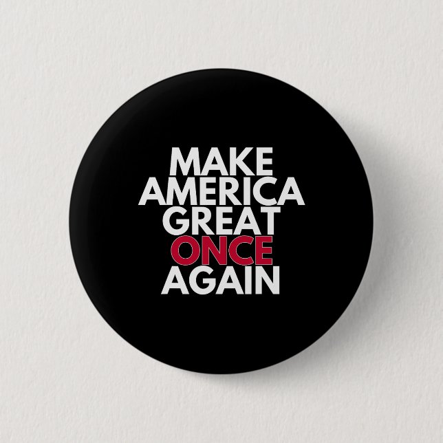 Trump Make America Great Once Again 2024 Maga Tee  6 Cm Round Badge (Front)