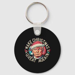 Trump Make Christmas Great Again 2024 Winner Key Ring